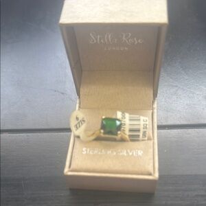 Stella Rose Green Gem Sterling Silver Ring